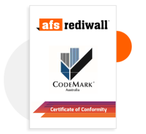 AFS Rediwall<sup>®</sup> CodeMark<sup>®</sup> <br>Certificate of Conformity- CM30107 Rev4