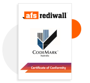 AFS Rediwall<sup>®</sup> CodeMark<sup>®</sup> <br>Certificate of Conformity CM30107 Rev5